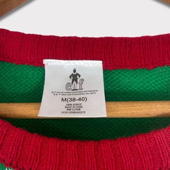 Elf Christmas Sweater Holiday Sweater Size M - Picture 4 of 4